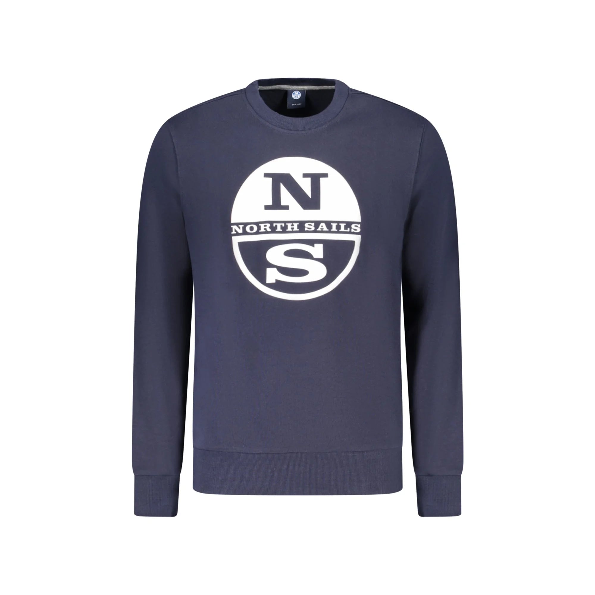 North Sails Felpa Uomo Blu Girocollo con Logo Felpe - foto prodotto